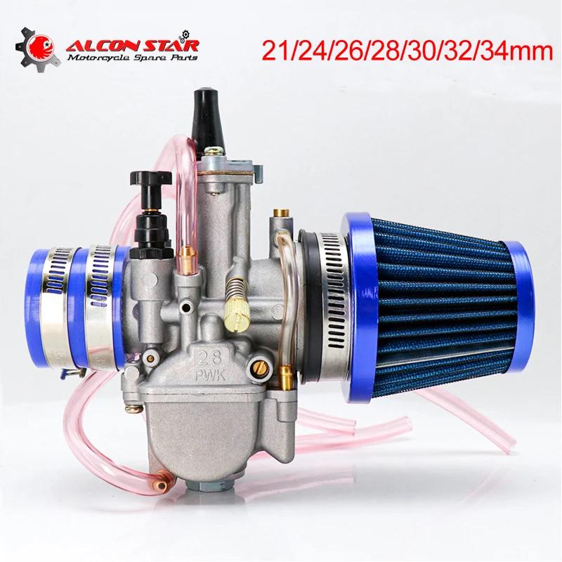 Alconstar- 21 24 26 28 30 32 34mm carburateur Keihin PWK avec filtre à Air 2/4T carburateur adapté m