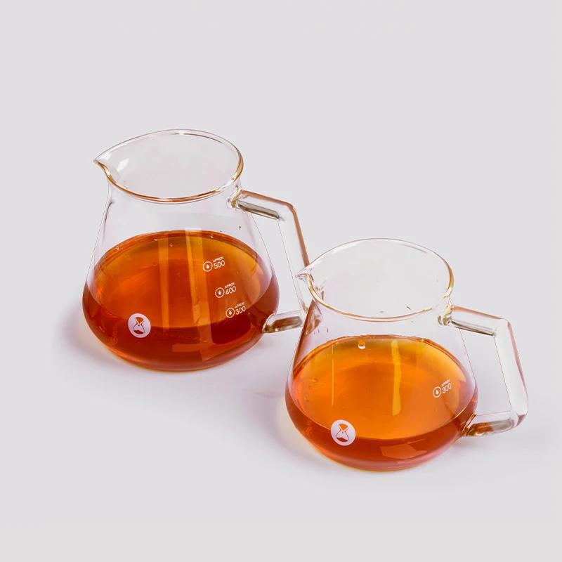 Carafe à café TIMEMORE en verre borosilicate, résistante à la chaleur, avec poignée ergonomique pour