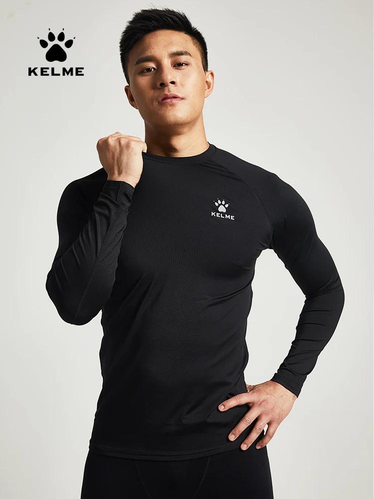 KELME – collants de Compression à manches longues pour hommes, maillot de sport, Football, Fitness,
