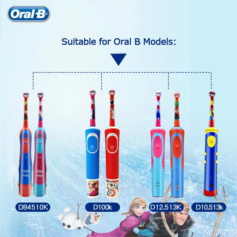 Têtes de brosse de rechange Oral B originales dessin animé pour Oral B enfants brosse à dents électr