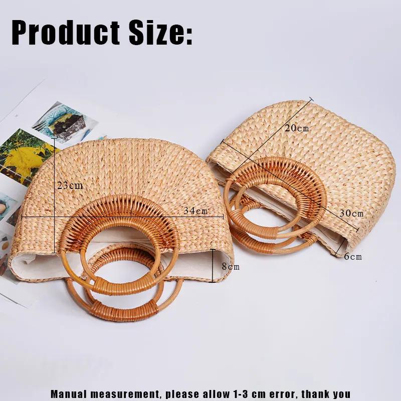 YoReAi-Sac de plage en paille tissé pour femme, élégant, style bohème, grand fourre-tout, sac à main