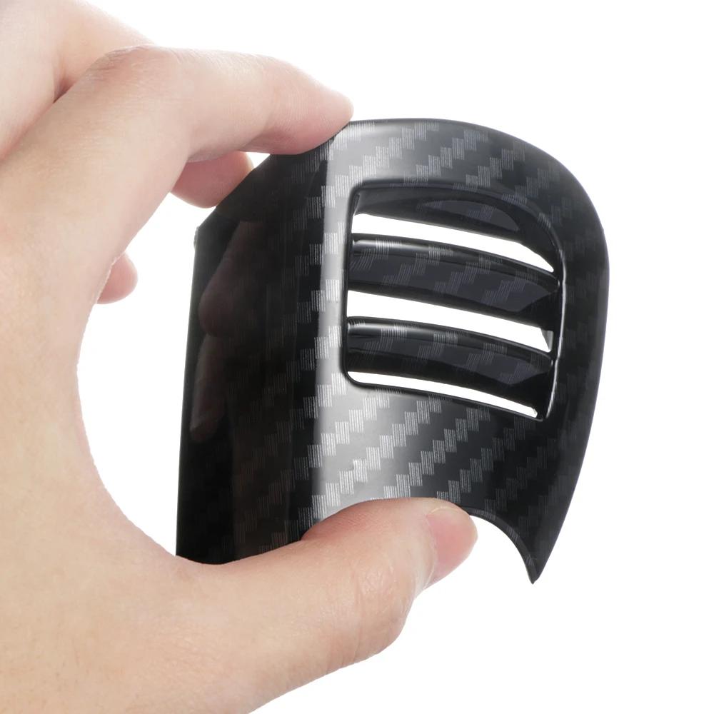 Couvercle de ventilation de voiture, coque de sortie, boîtier, autocollant en Fiber de carbone pour