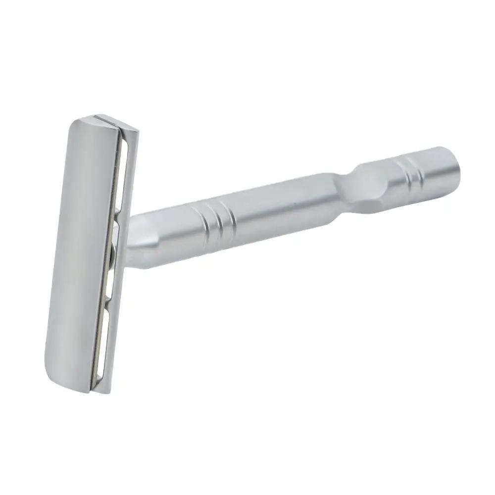 YAQI – rasoir de sécurité pour hommes, couleur Chrome mat, lame AC Excalibur, à un seul bord