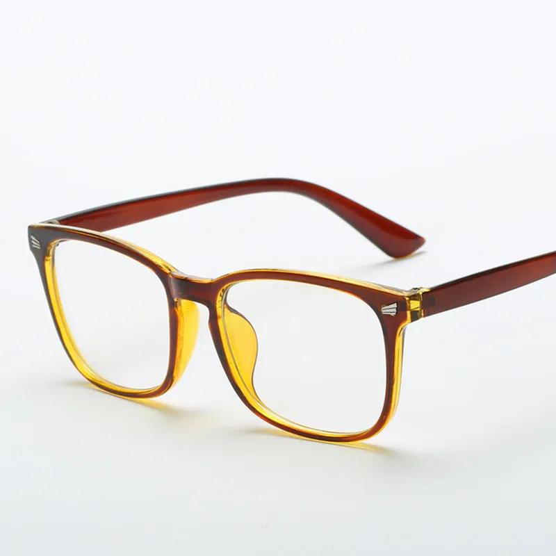 Lunettes carrées unies unisexes pour hommes et femmes, lunettes de protection contre les radiations,