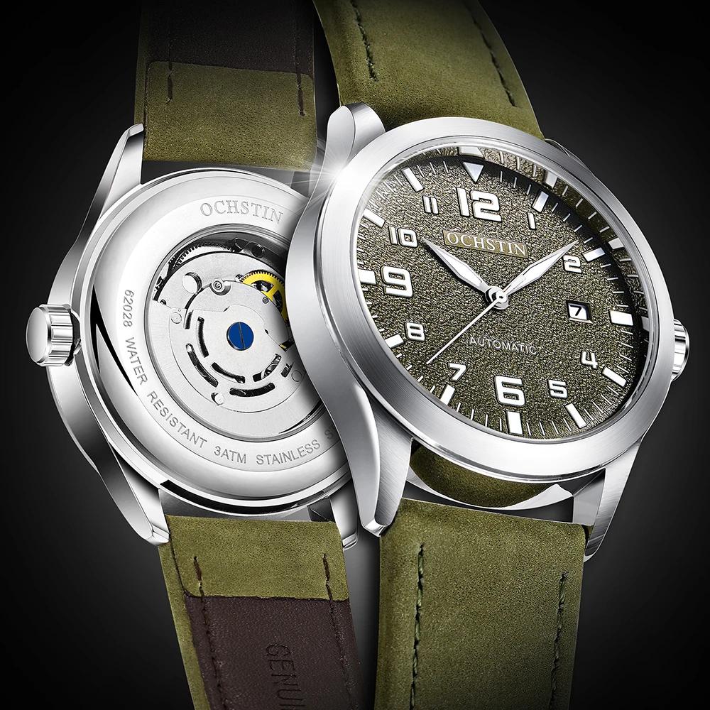 OCHSTIN hommes montre mécanique automatique de luxe tenue décontractée militaire Sports de plein air
