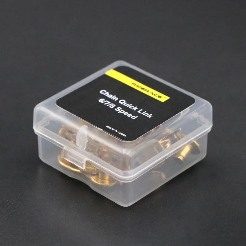 5 paires de joints de connecteur de maillon de chaîne de vélo, boutons magiques, maillons principaux