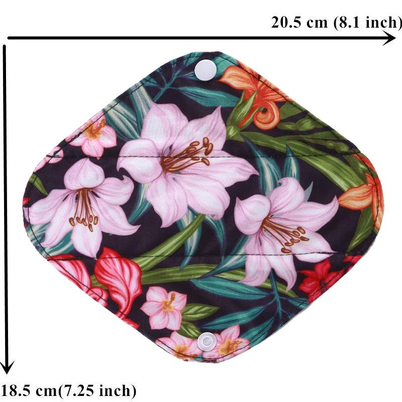 Coussinets hygiéniques réutilisables en Fiber de bambou, 10 pièces, serviettes hygiéniques féminines