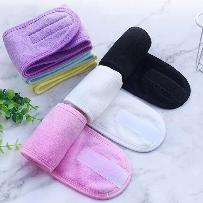 Bandes de tête réglables large bandeau Yoga Spa bain douche maquillage lavage visage bandeau cosméti