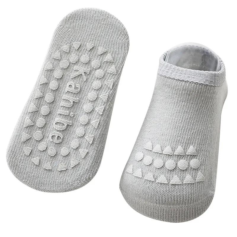 Ensemble de chaussettes et genouillères pour bébé, pour filles et garçons, couleur unie, antidérapan