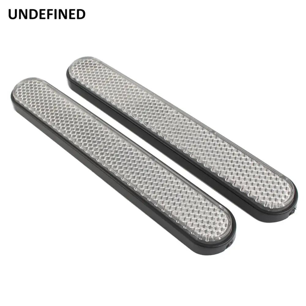 Réflecteur universel de moto pour Harley Sportster Dyna, couvercle de loquet de sacoche rectangulair