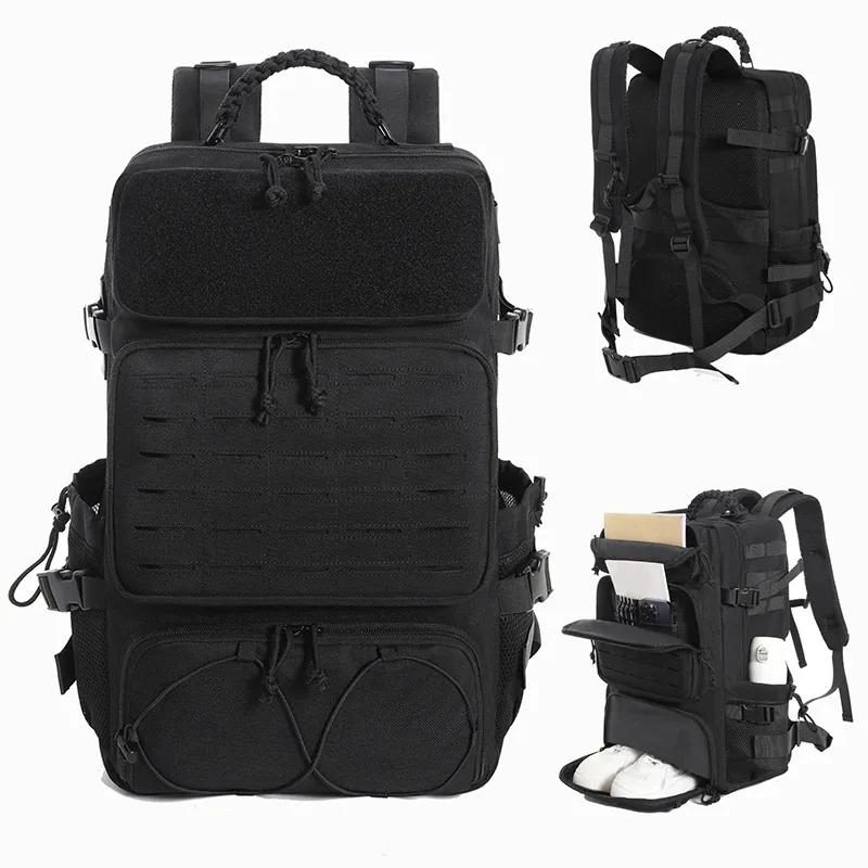 Grand sac à dos à bagages avec système modulaire, plusieurs compartiments et espace pour chaussures
