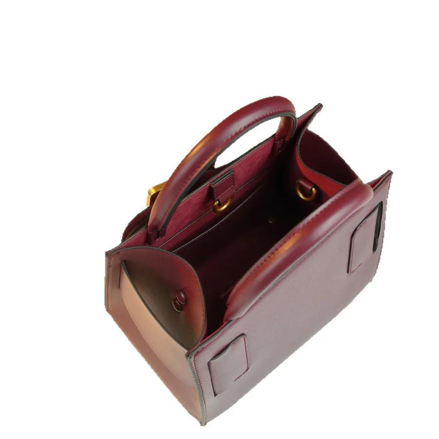 Sac à langer chic et minimaliste pour femme, grand sac fourre-tout de luxe en cuir élégant, sac band