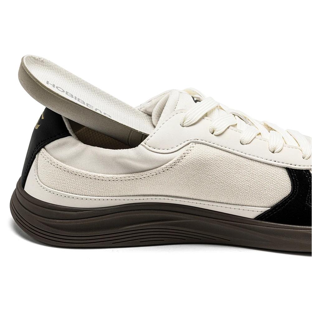Chaussures pieds nus HOBIBEAR pour hommes et femmes | Baskets en toile à bout large, légères, déco