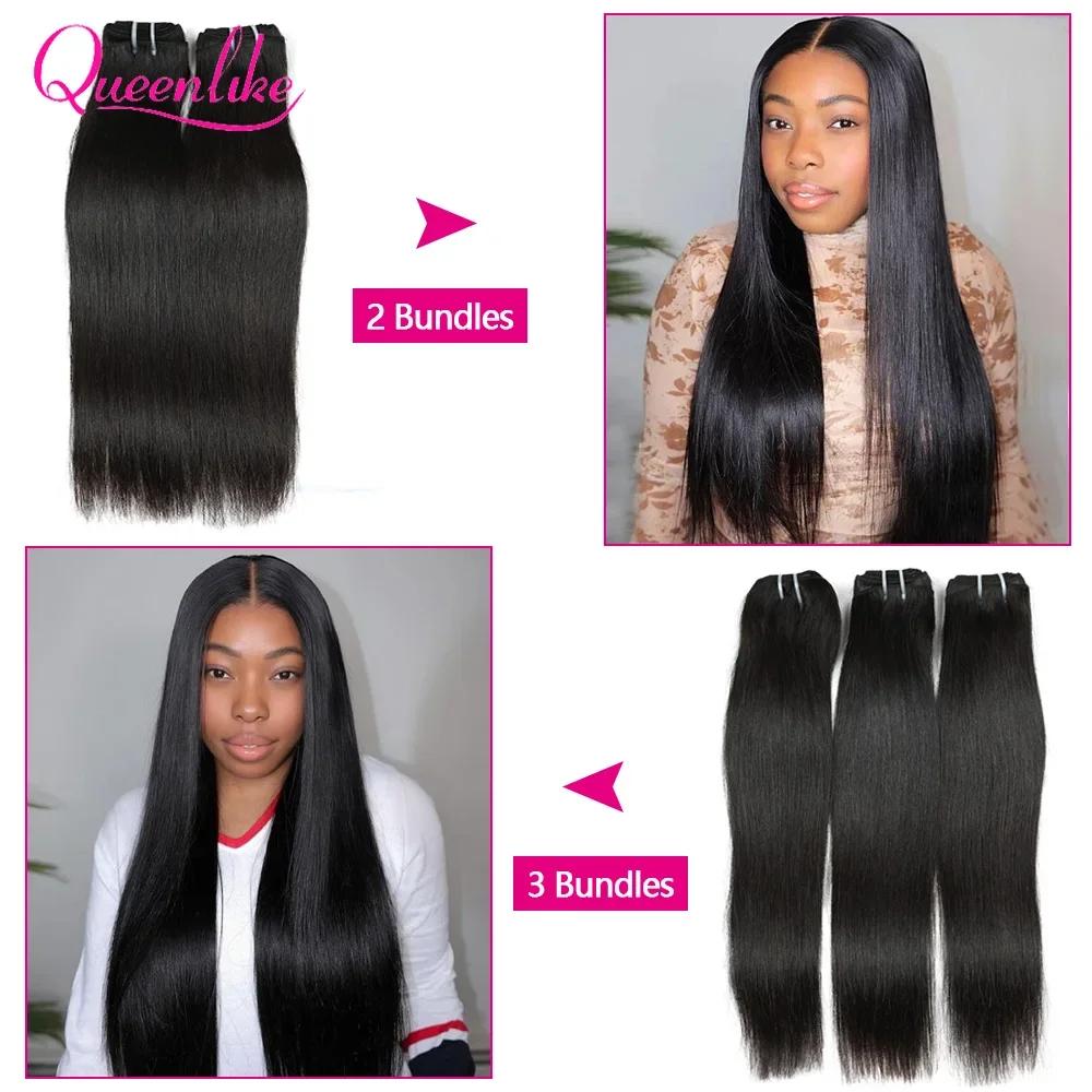 Mèches vietnamiennes lisses à Double tirage 15A, 24 pouces, 100% vrais cheveux humains, lots de 1/3