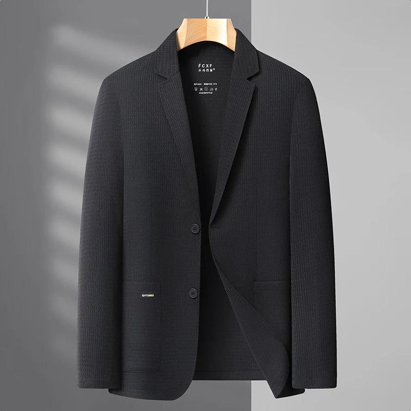 Veste formelle de protection solaire haut de gamme pour hommes, élégante et stylée, chemise décontra