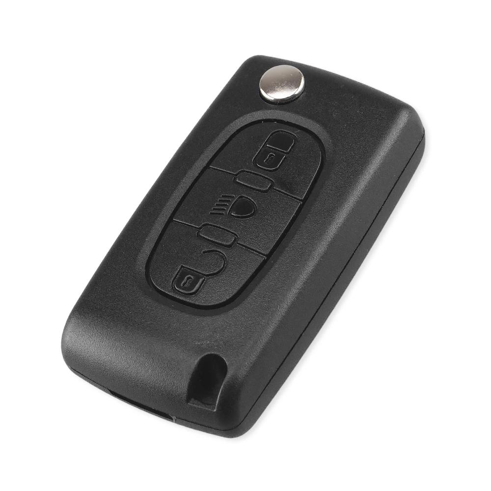 KEYYOU 10 pièces 2/3 boutons étui à clés de voiture pour Peugeot 207 307 308 407 607 807 pour citroë