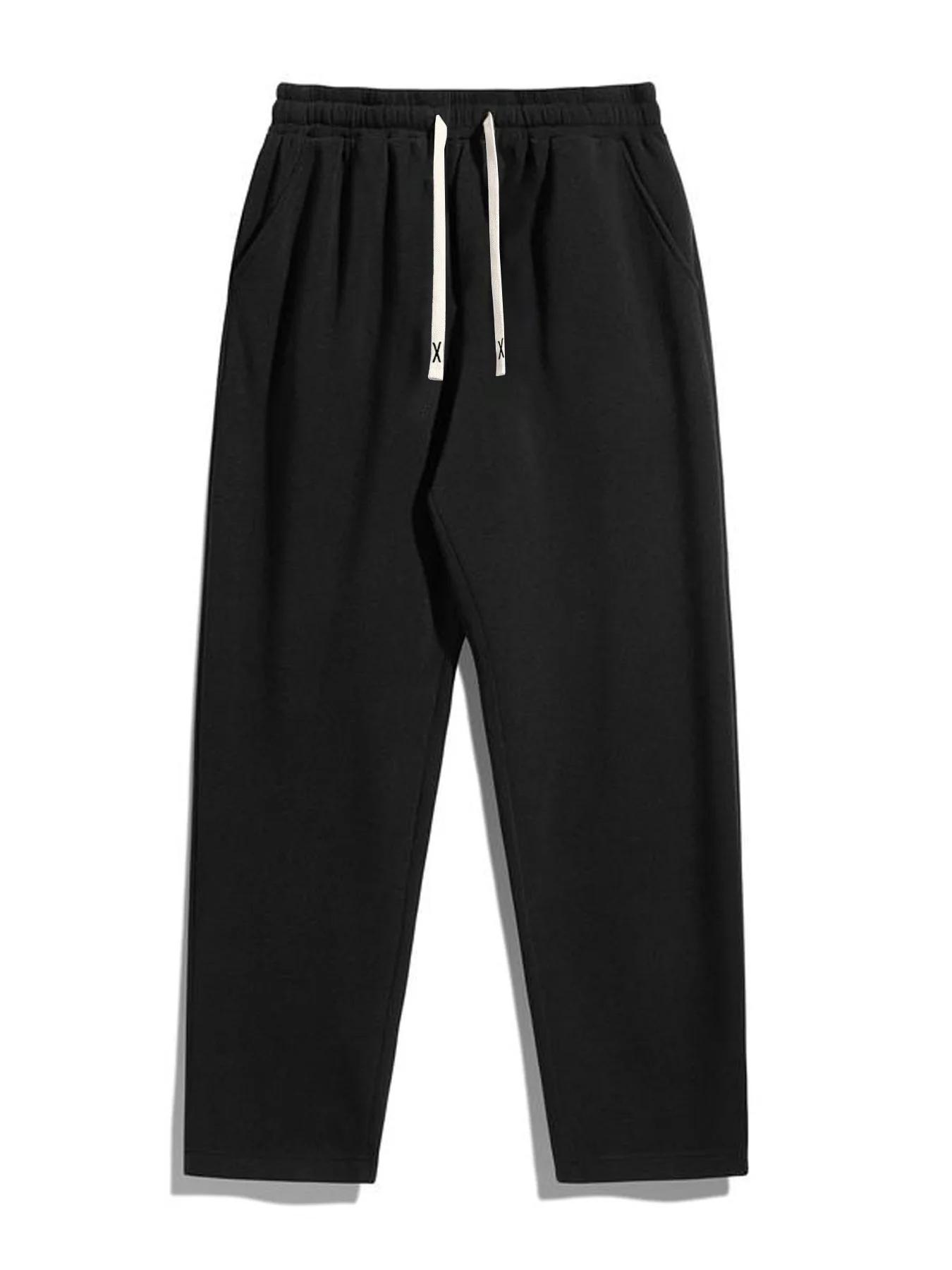 Pantalon de sport décontracté pour homme, 5 pièces, coupe droite, tissu confortable, idéal pour les