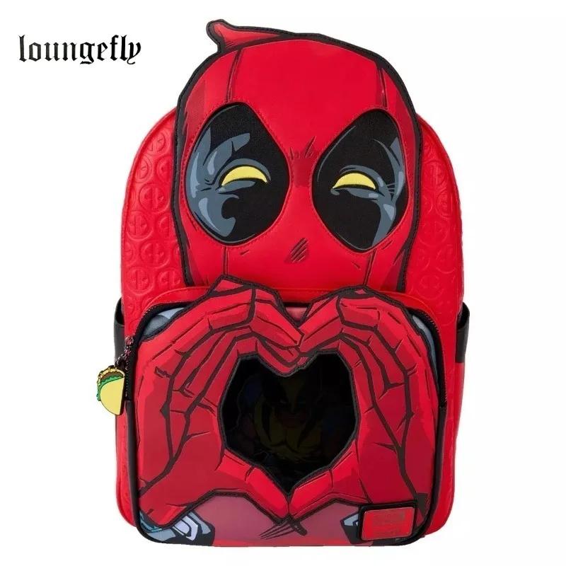 Sac à dos scolaire élégant Loungefly Deadpool 3, mini sac à dos pour sorties, cadeau