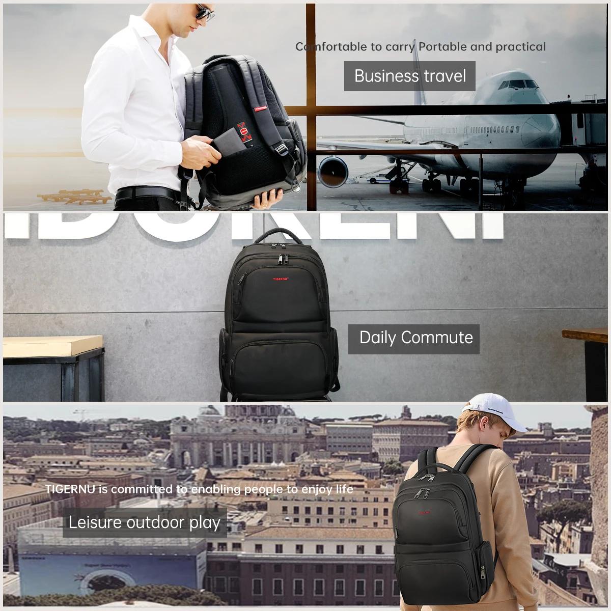 Tigernu Anti-vol sacs à dos pour hommes 15 pouces sac à dos pour ordinateur portable sac à dos de vo