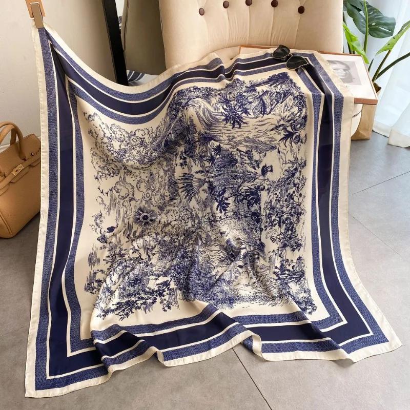 Écharpe carrée en soie simulée pour femmes, 70cm, 1 pièce, sac à couvre-chef élégant et polyvalent,