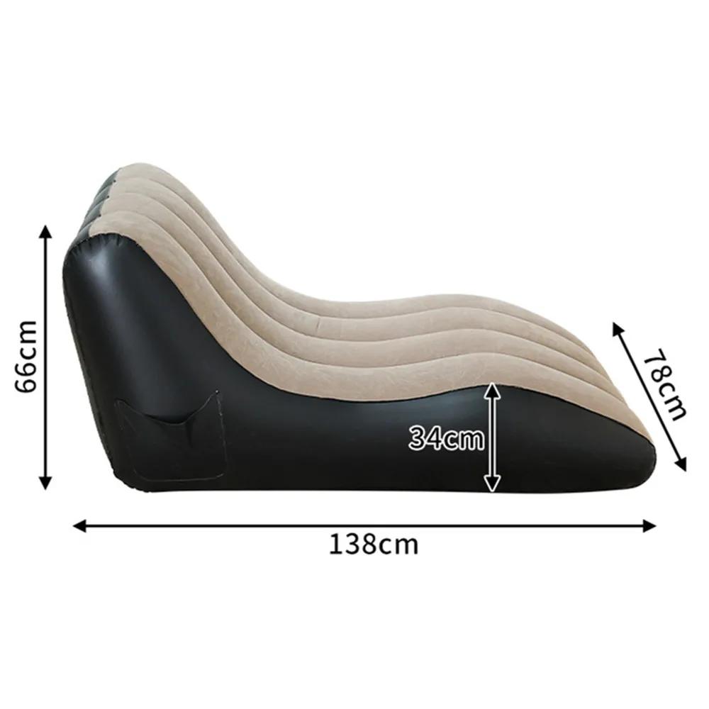 Chaise longue gonflable, chaise longue gonflable, canapé à Air de plage, canapé de salon paresseux p