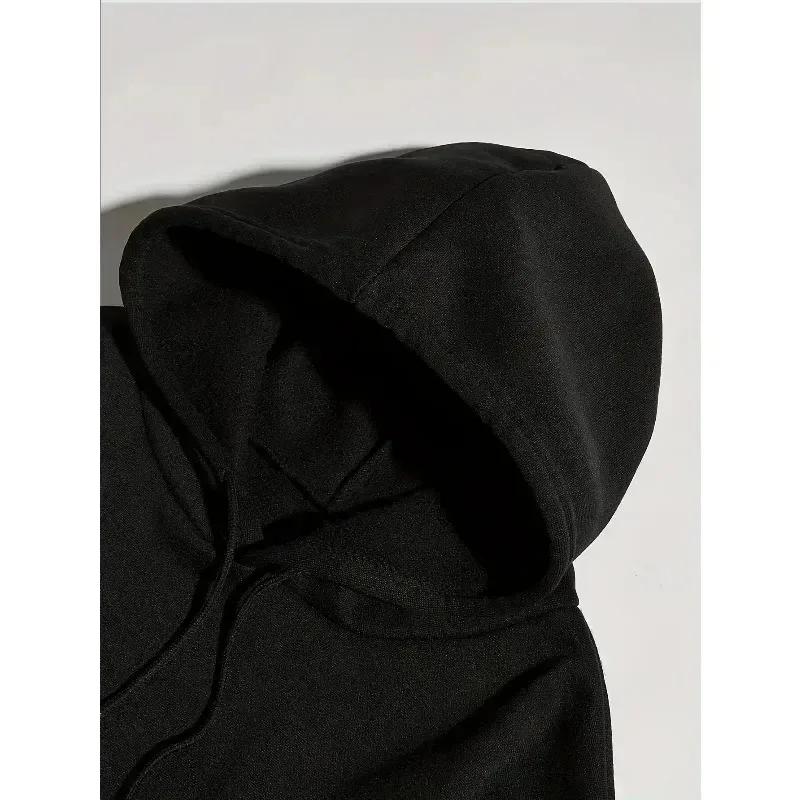 Sweat-shirt gothique imprimé foncé pour hommes, fermeture éclair, capuche, sport décontracté, veste