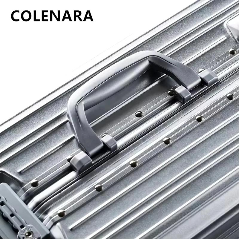 COLENARA valise de cabine valise à bagages de grande capacité 20 "boîte d'embarquement tout en alumi