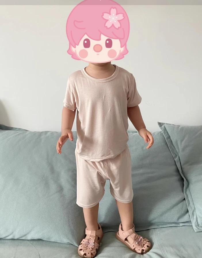 Printemps été bébé filles vêtements Pyjamas ensembles enfants garçon Modal Homewear Modal vêtements