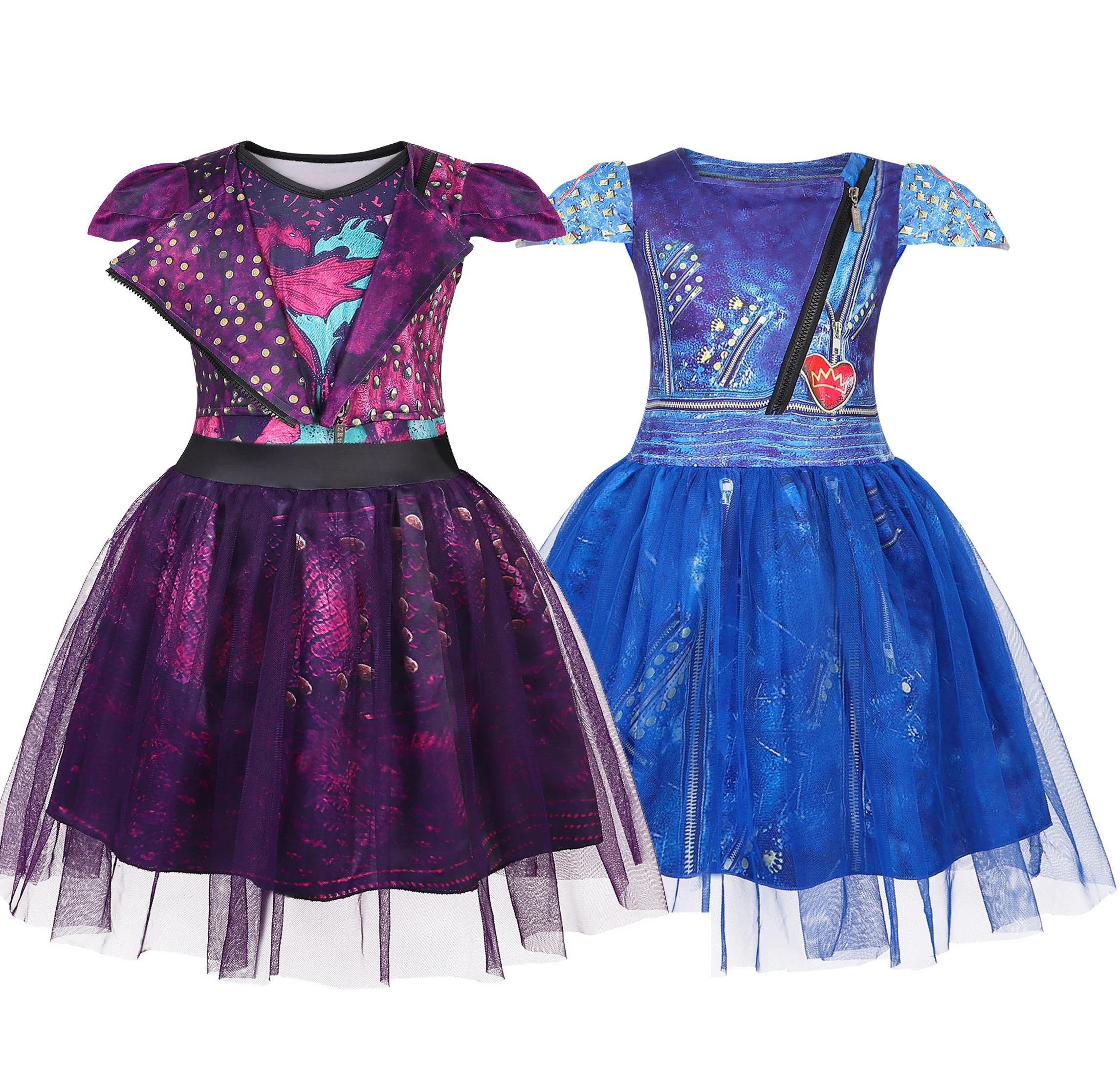 Enfants souhait Asha d-descendants 3 Mal Costume filles Evie Cosplay Costume enfants Fantasia Hallow