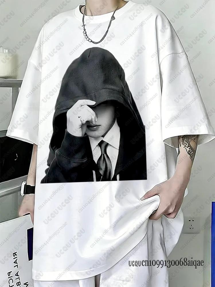 T-shirt Kpop Boy Band pour Hommes et Femmes, T-shirt d'été en Coton 2026, Polera à Manches Courtes,