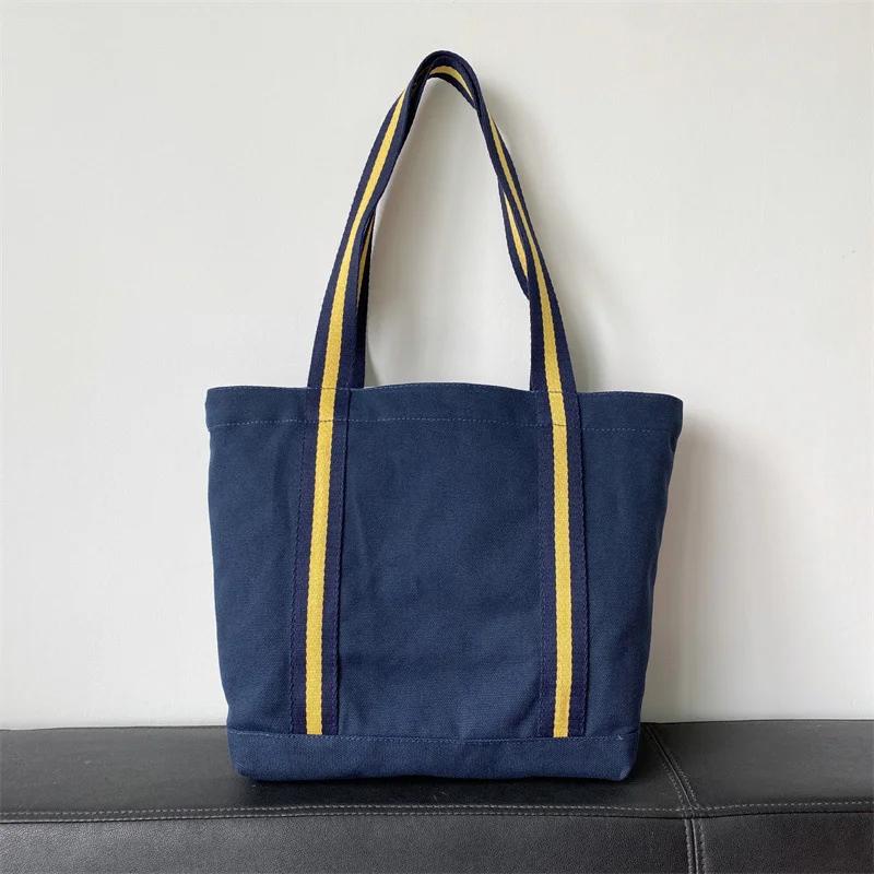 Fourre-tout en toile à sangle durable – Sac de courses en ours brodé, fourre-tout à bandoulière et à