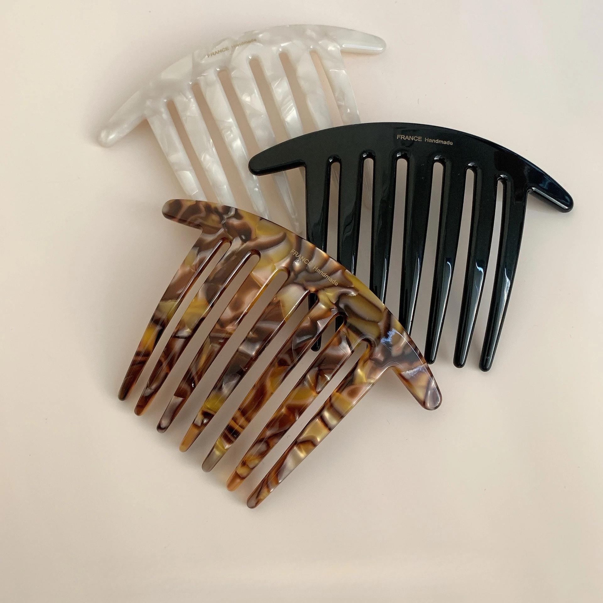 Épingle à cheveux française en forme de U, avec peigne à tête de boulette de viande, moderne, Simple