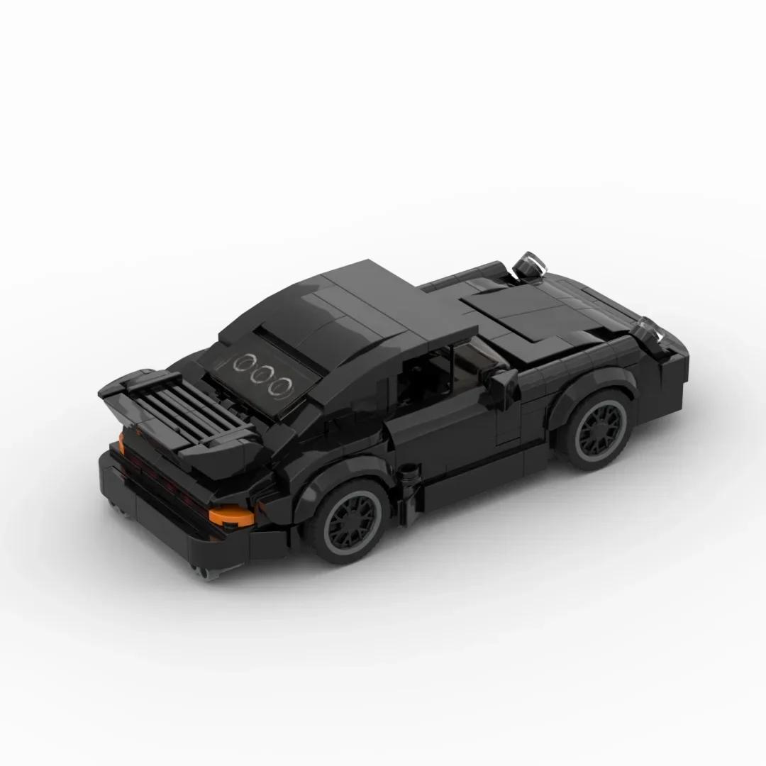 MOC Black Bird (930) blocs de construction de voiture de sport de course Turbo, véhicule de course e