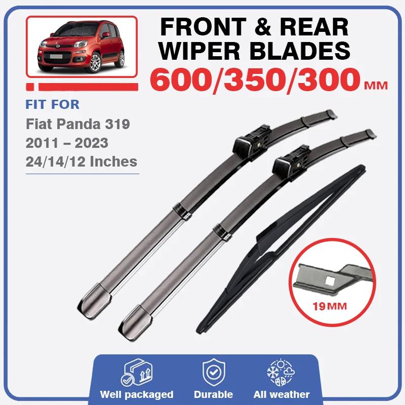 Balais d'essuie-glace avant et arrière pour Fiat Panda 319 2011 – 2023, essuie-glace, accessoires de