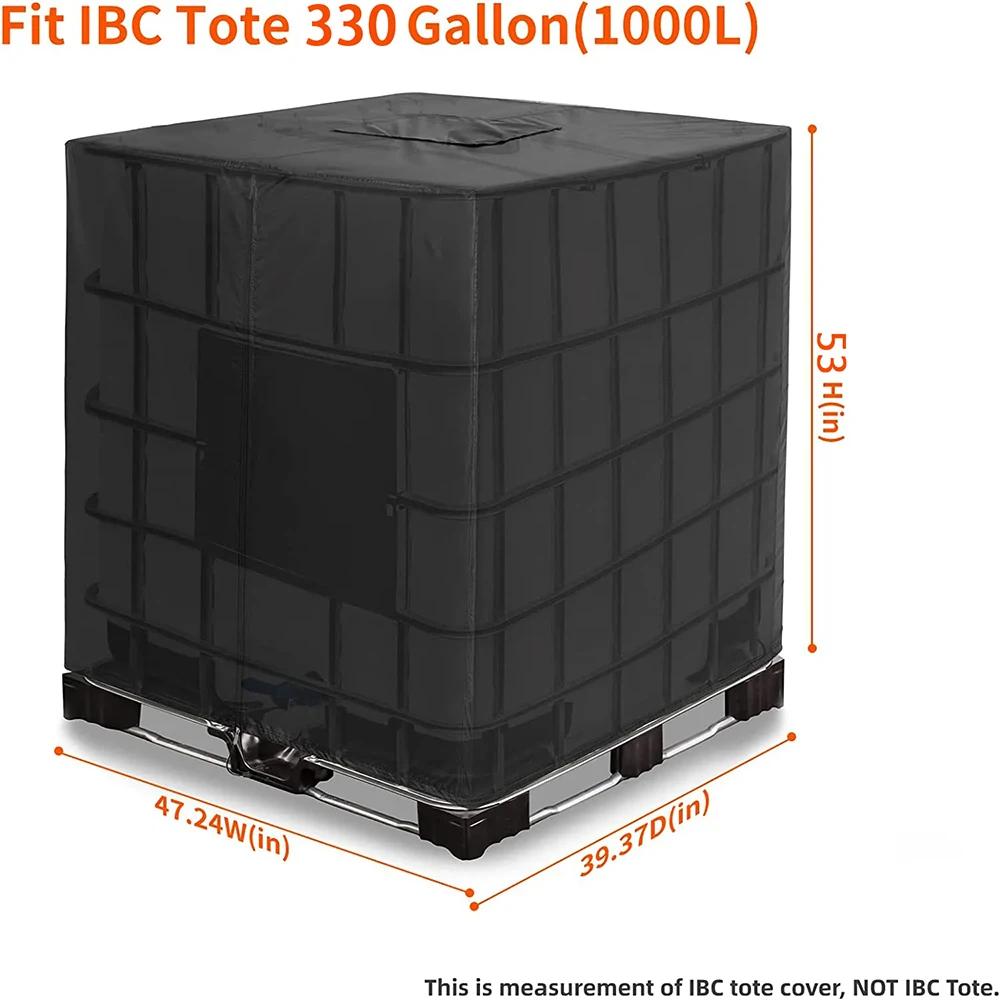 Juste fourre-tout IBC avec fermeture éclair de 330 gallons, 210D et 420D, matériau de protection sol