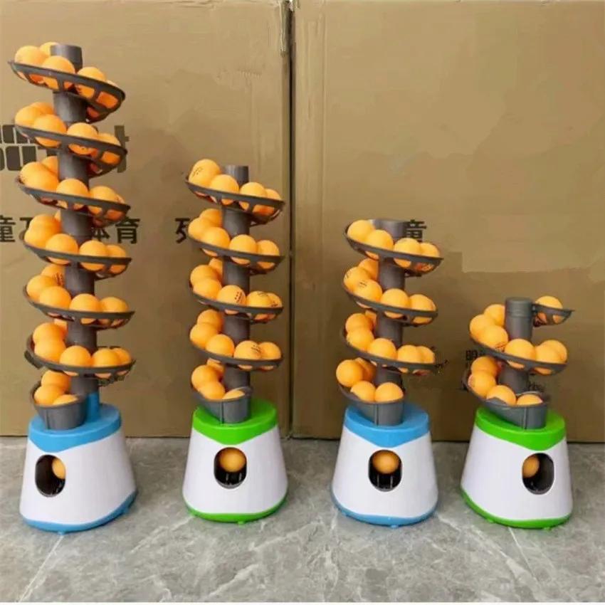 Pichet de balle de Tennis de Table Portable amélioré, Version double alimentation, Robot de balle de