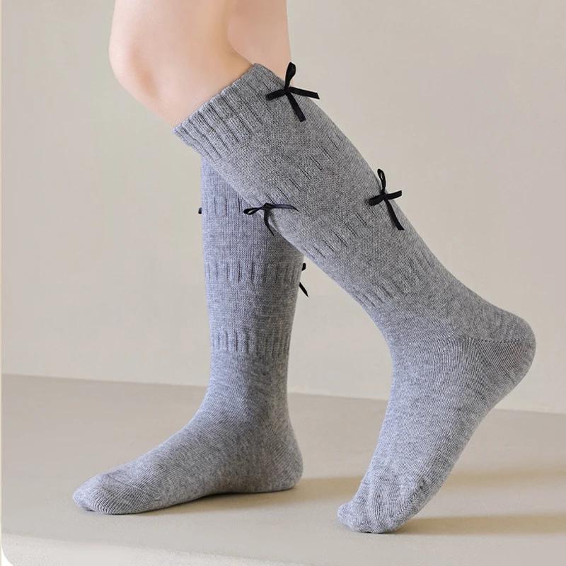 Chaussettes longues pour filles, couleur unie, chaussettes longues pour enfants de 1 à 12 ans, chaus
