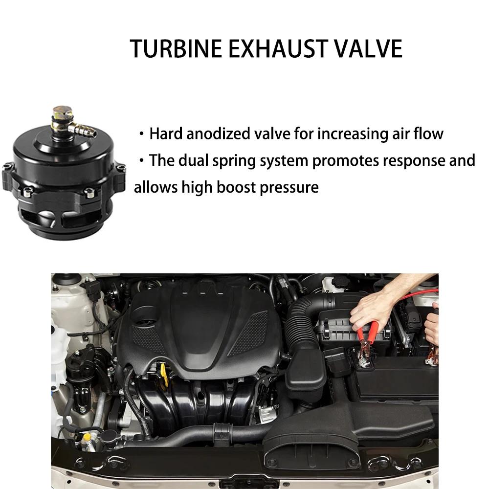 Valve de soufflage Turbo universelle de 50mm, bande en V avec soudure sur bride en aluminium, tuyau