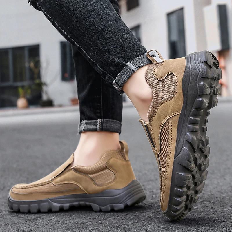 Chaussures décontractées pour hommes, style mocassins, simples, respirantes, confortables, pour le p