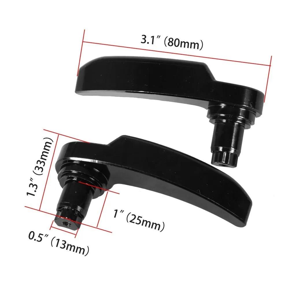 Kit de verrouillage de sac de selle noir de haute qualité, 2 pièces, en aluminium, pour Harley David