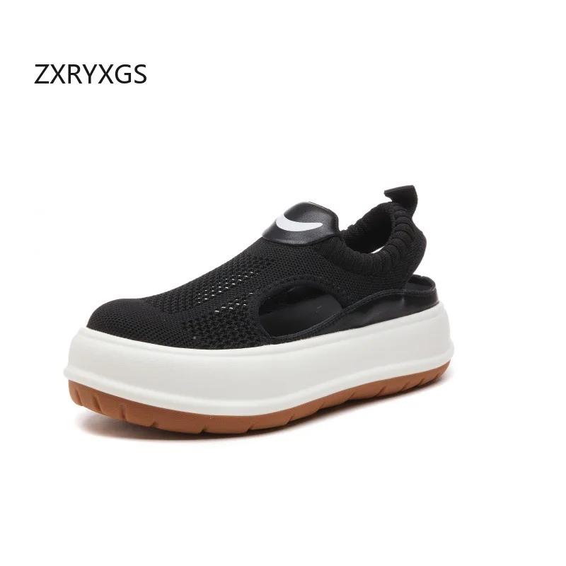 ZXRYXGS 2025 nouvelles baskets d'été sandales femmes maille chaussures décontractées respirantes pla