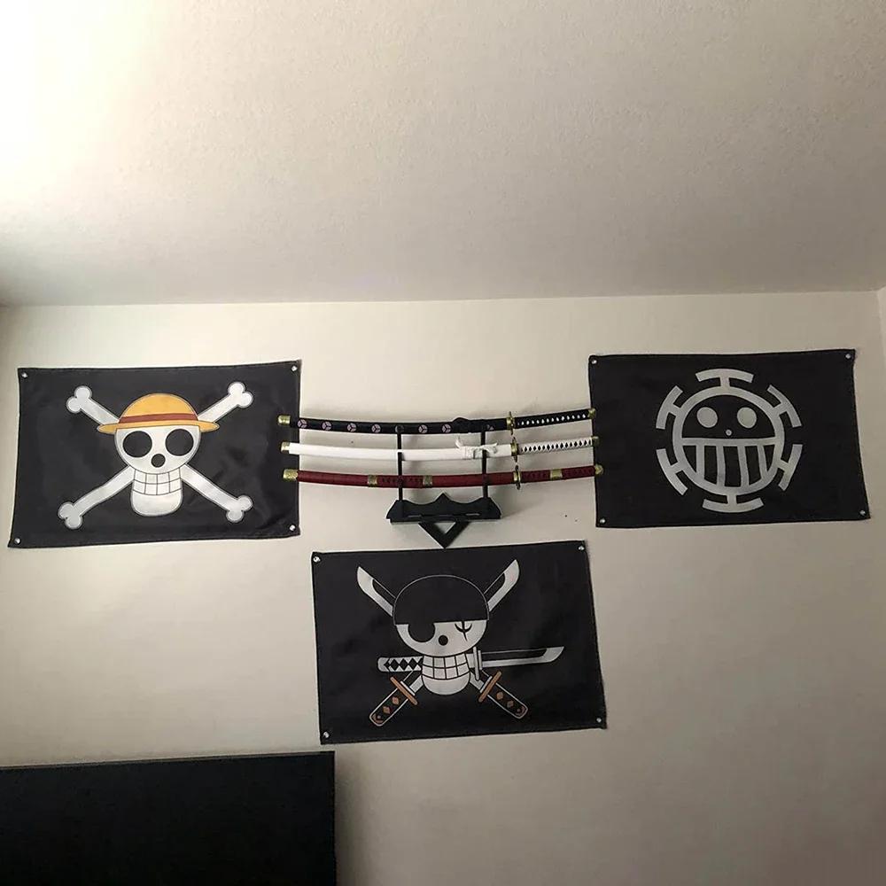 Bannière murale décorative One Piece Jolly Roger, peinture de dessin animé, jouet, drapeau de pirate