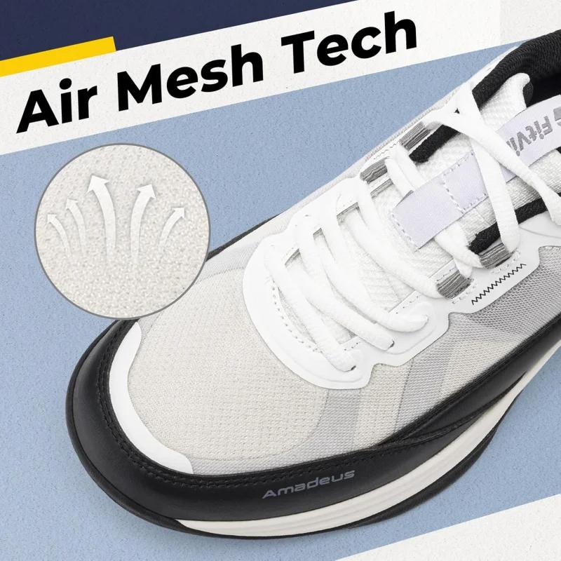 FitVille chaussures de Tennis larges pour hommes chaussures de Pickleball léger respirant toutes les