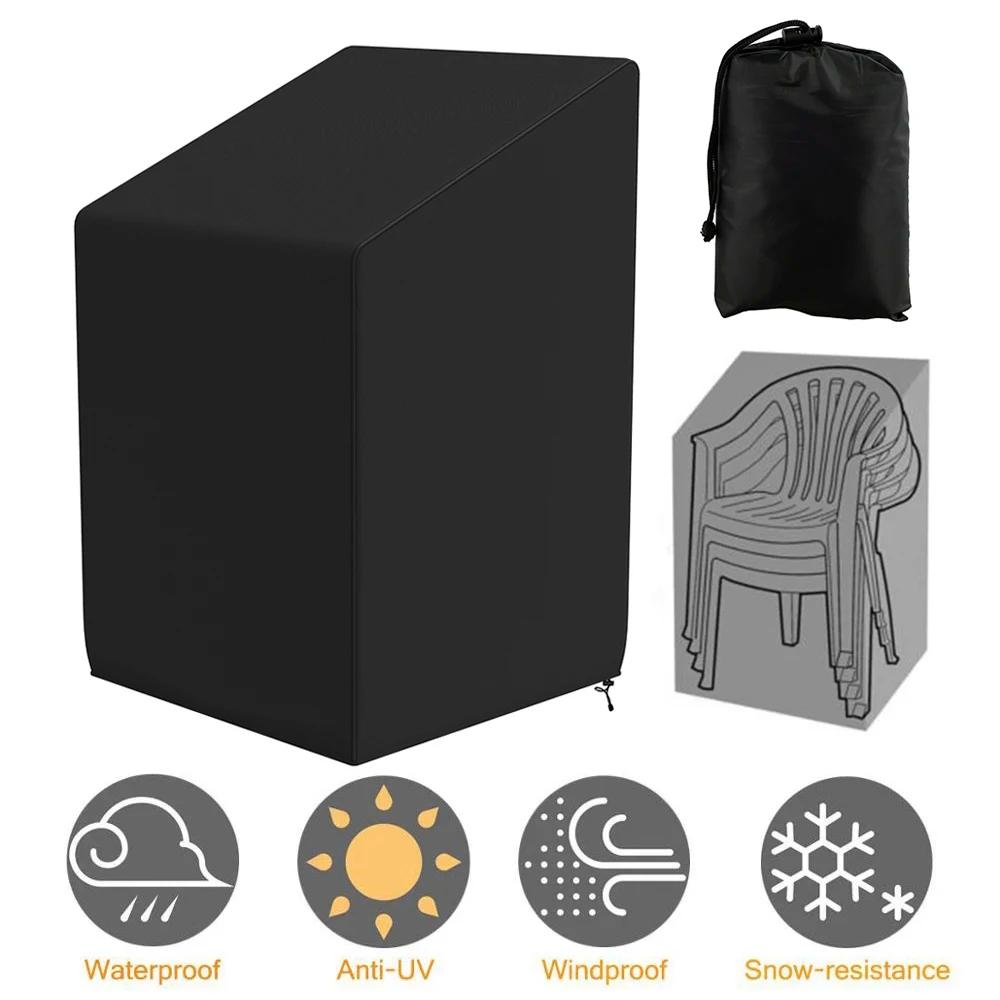 Housse anti-poussière pour chaise de Patio empilée, housse de protection pour meubles de Patio de ja