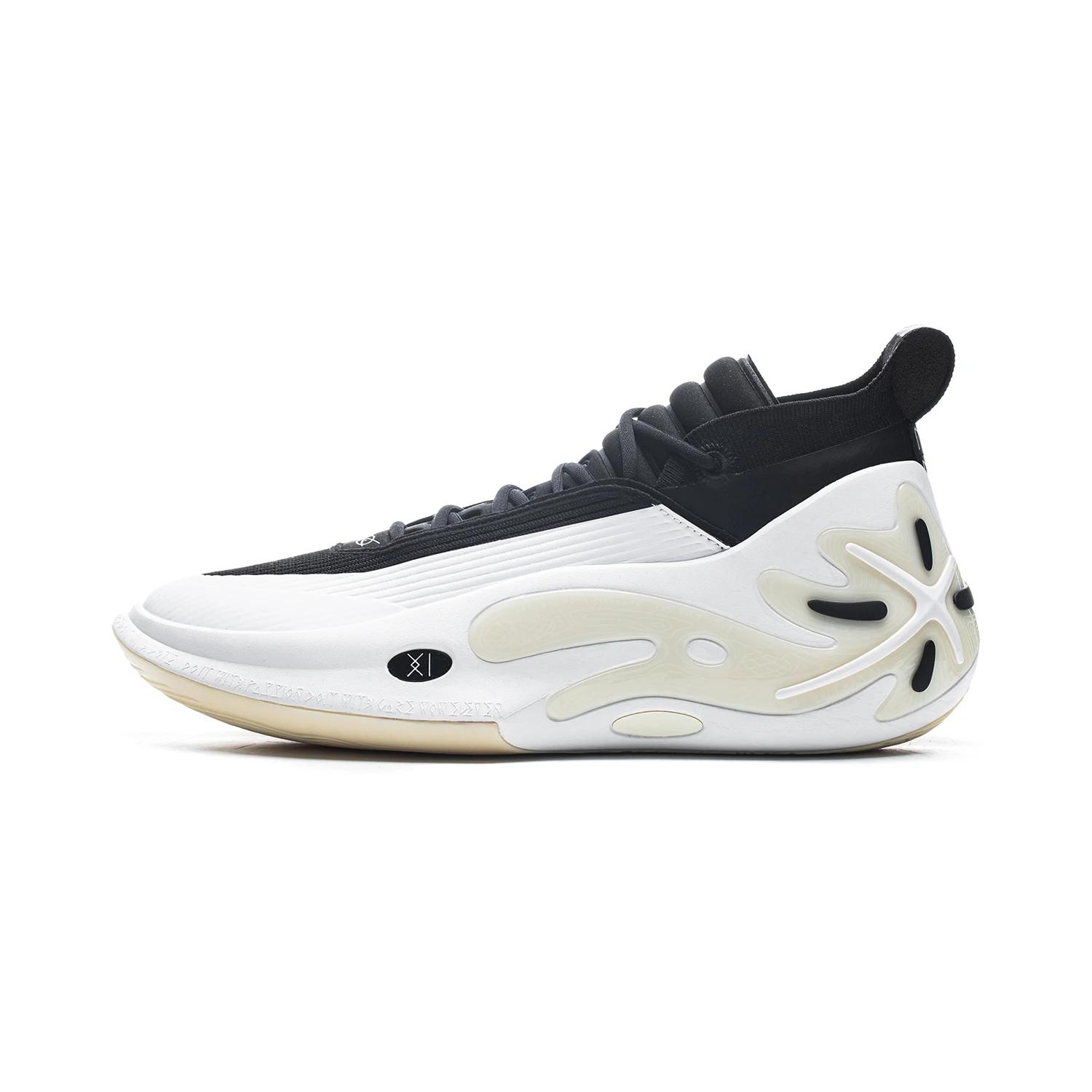 Li-Ning WAY OF WADE 11 WHITE HOT Chaussures de basket-ball professionnelles pour hommes, semelle en
