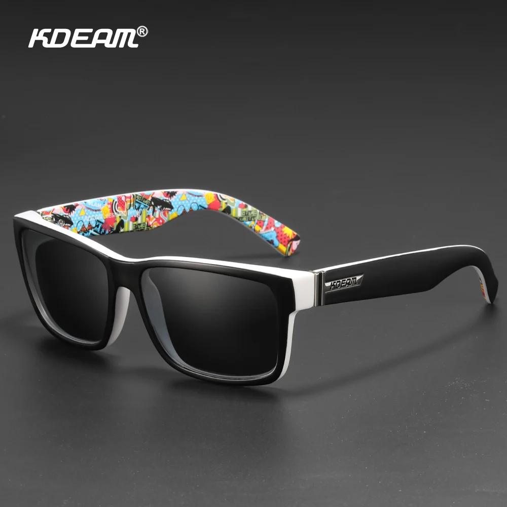 KDEAM Revamp de Sport hommes lunettes de soleil polarisées couleurs choquantes lunettes de soleil co