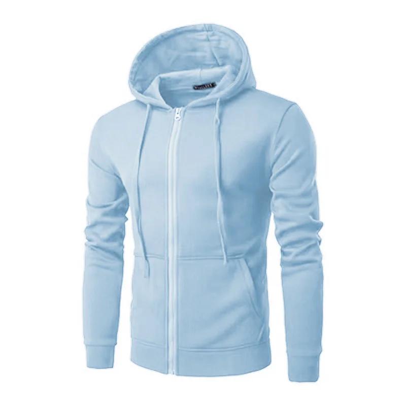 Printemps automne hommes sweats à capuche à manches longues cardigan à fermeture éclair homme/femme