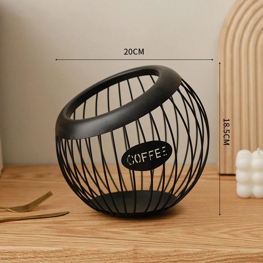 Organisateur créatif de capsules de café en fer, 1 pièce, support de stockage de collations aux frui