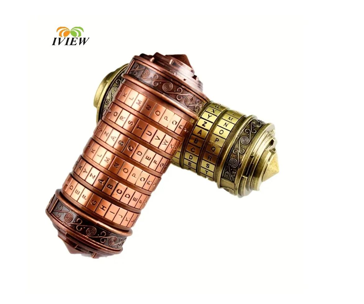 Code jouets métal Cryptex serrures Da Vinci jouets éducatifs cadeau de saint valentin cadeaux de mar