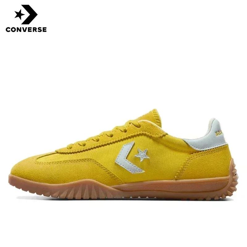 Converse Run Star formateurs hommes et femmes chaussures de Skateboard cuir antidérapant bas en plei